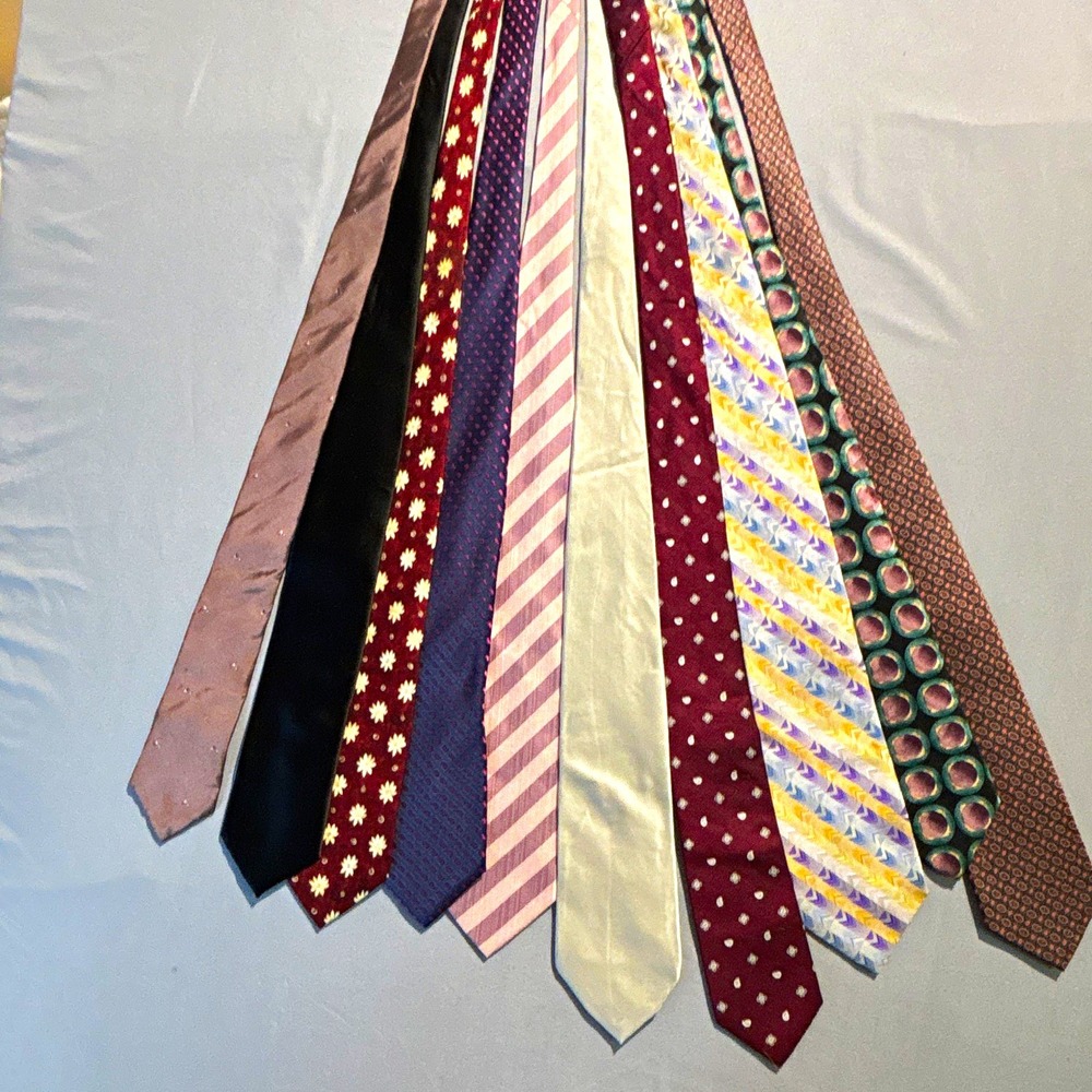 Lot of 10 Designer Silk Ties Gianfranco Ruffini Ferre Jos A Bank Franco Feruzzi